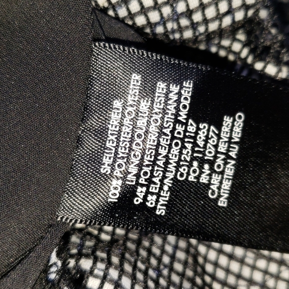 ALICE + OLIVIA Fonda Black & Blue Textured Floral-Lace Drop-Waist Dress sz 0 - Picture 9 of 12